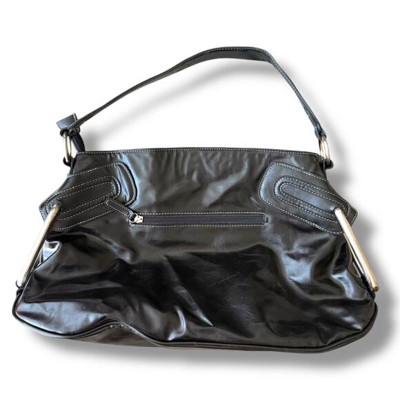 Valentino by Serendipity Valentino leather black bag on a short handle - Picture 2 of 12